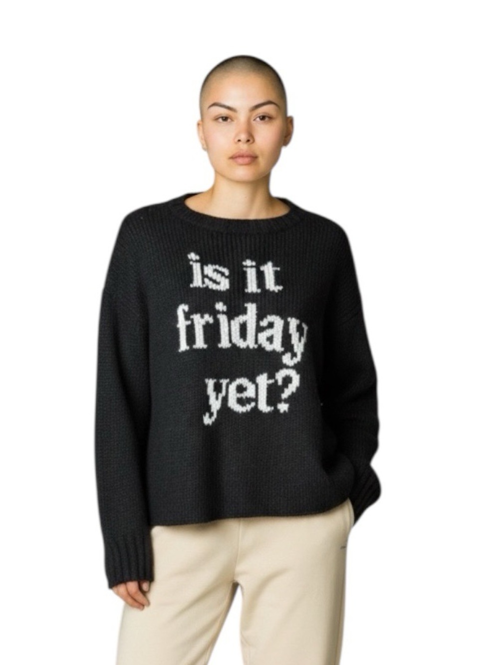 Wooden Ships “Is It Friday Yet” Mohair Wool Knit Sweater
